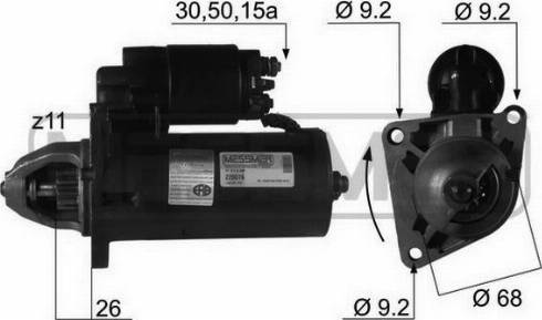 Messmer 220076R - Motorino d'avviamento autozon.pro