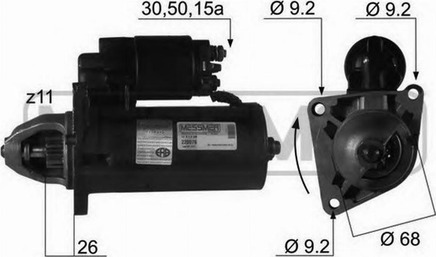 Messmer 220076 - Motorino d'avviamento autozon.pro