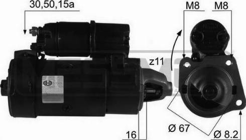 Messmer 220072R - Motorino d'avviamento autozon.pro