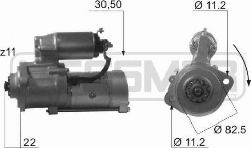 Messmer 220195A - Motorino d'avviamento autozon.pro