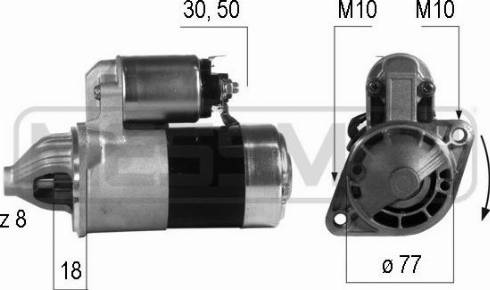 Messmer 220191A - Motorino d'avviamento autozon.pro