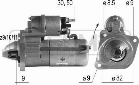 Messmer 220149A - Motorino d'avviamento autozon.pro