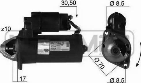 Messmer 220146 - Motorino d'avviamento autozon.pro