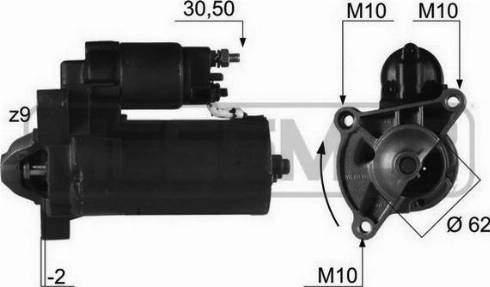 Messmer 220140A - Motorino d'avviamento autozon.pro