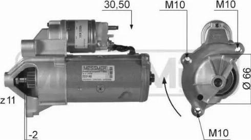 Messmer 220148 - Motorino d'avviamento autozon.pro