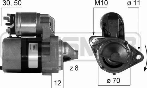 Messmer 220154A - Motorino d'avviamento autozon.pro