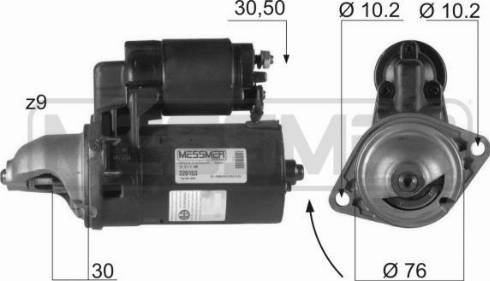 Messmer 220153A - Motorino d'avviamento autozon.pro