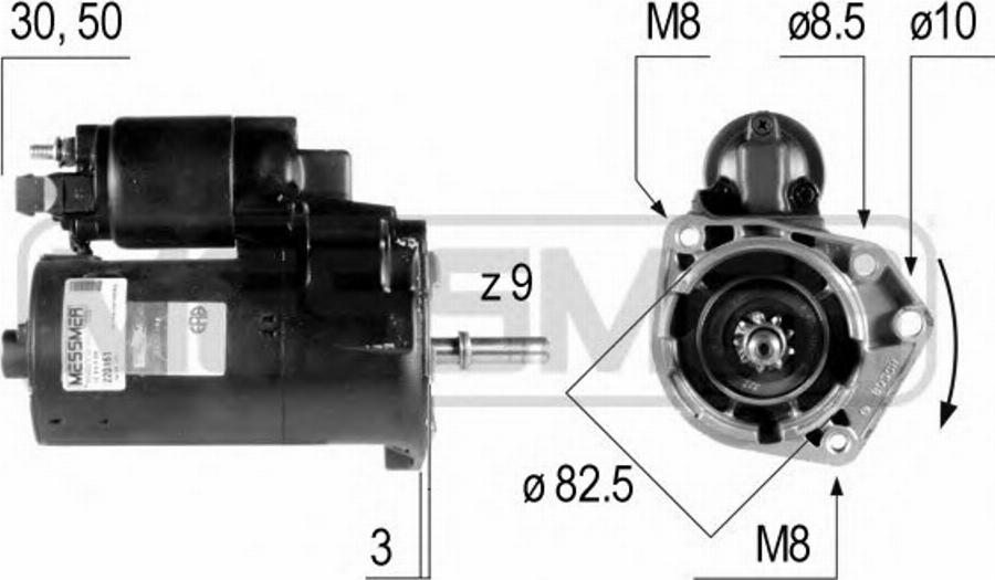 Messmer 220161 - Motorino d'avviamento autozon.pro