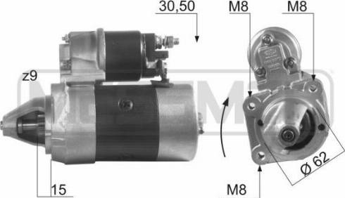 Messmer 220162A - Motorino d'avviamento autozon.pro