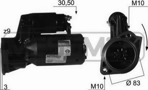 Messmer 220105A - Motorino d'avviamento autozon.pro