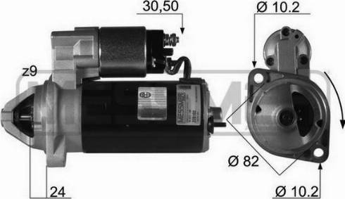 Messmer 220102R - Motorino d'avviamento autozon.pro