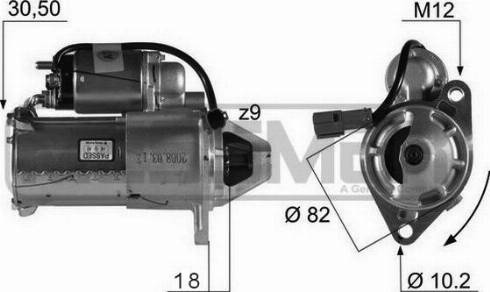 Messmer 220119A - Motorino d'avviamento autozon.pro