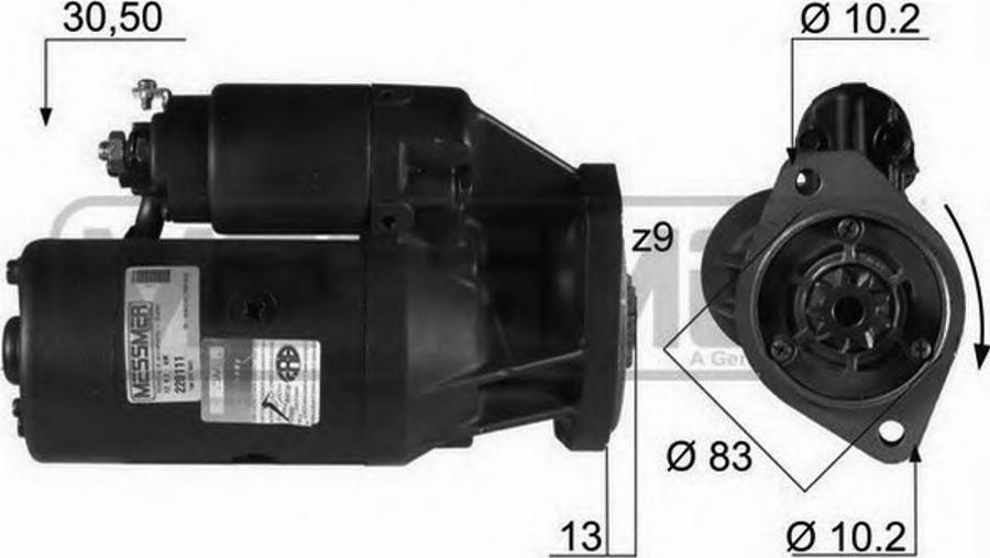 Messmer 220111 - Motorino d'avviamento autozon.pro