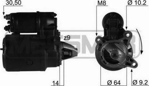 Messmer 220112R - Motorino d'avviamento autozon.pro