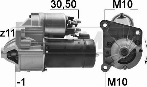 Messmer 220184A - Motorino d'avviamento autozon.pro