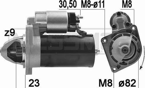 Messmer 220185A - Motorino d'avviamento autozon.pro