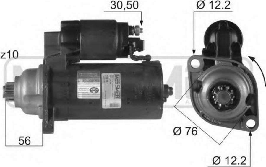 Messmer 220181 - Motorino d'avviamento autozon.pro