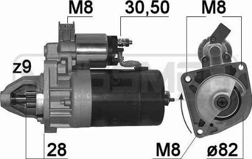 Messmer 220183R - Motorino d'avviamento autozon.pro