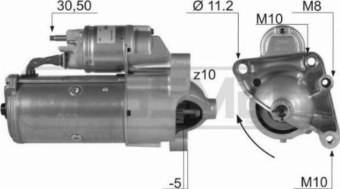 Messmer 220136A - Motorino d'avviamento autozon.pro