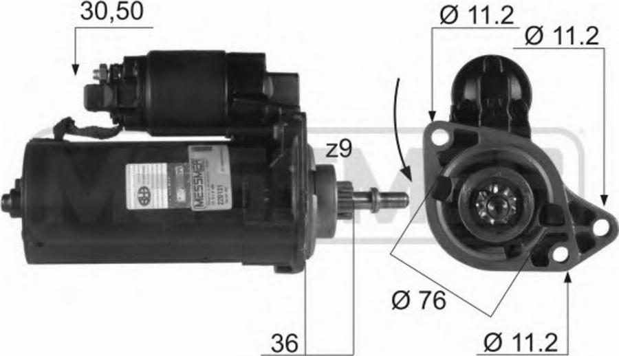 Messmer 220131 - Motorino d'avviamento autozon.pro