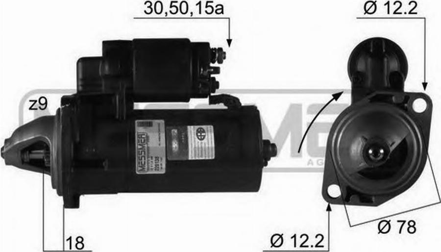Messmer 220138 - Motorino d'avviamento autozon.pro