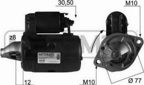 Messmer 220120R - Motorino d'avviamento autozon.pro