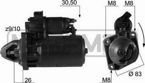 Messmer 220123R - Motorino d'avviamento autozon.pro