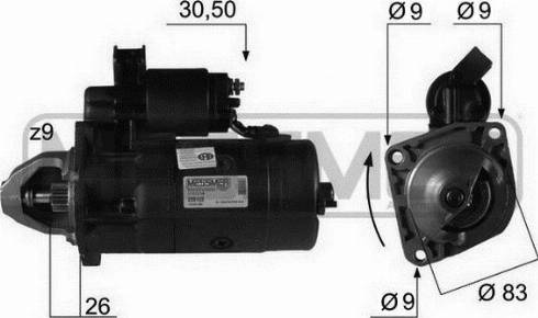 Messmer 220122R - Motorino d'avviamento autozon.pro