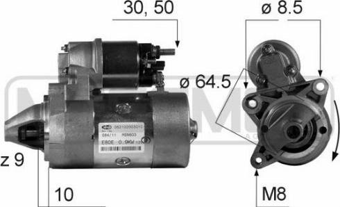 Messmer 220179A - Motorino d'avviamento autozon.pro