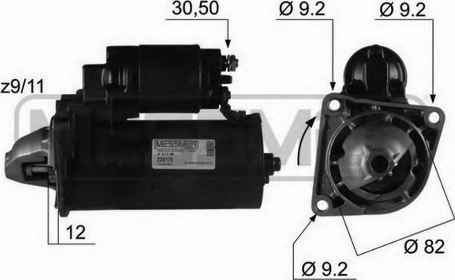 Messmer 220175 - Motorino d'avviamento autozon.pro