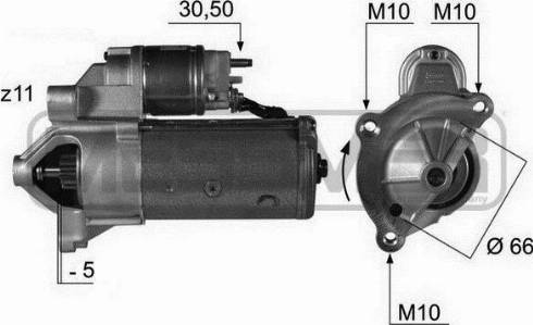 Messmer 220171A - Motorino d'avviamento autozon.pro