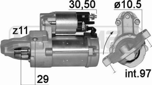 Messmer 220891A - Motorino d'avviamento autozon.pro