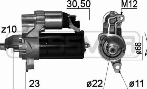 Messmer 220848A - Motorino d'avviamento autozon.pro