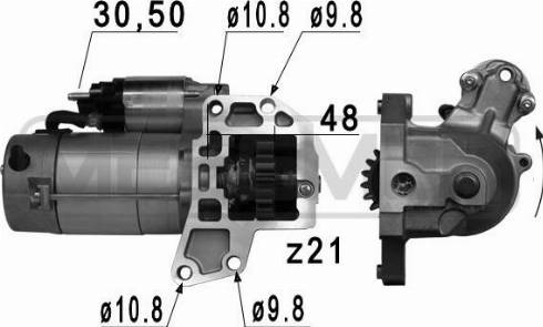 Messmer 220801A - Motorino d'avviamento autozon.pro