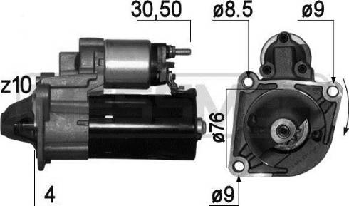 Messmer 220819A - Motorino d'avviamento autozon.pro