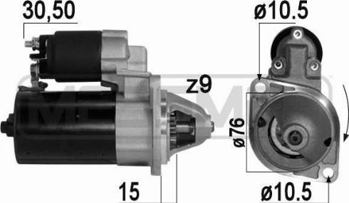 Messmer 220812A - Motorino d'avviamento autozon.pro