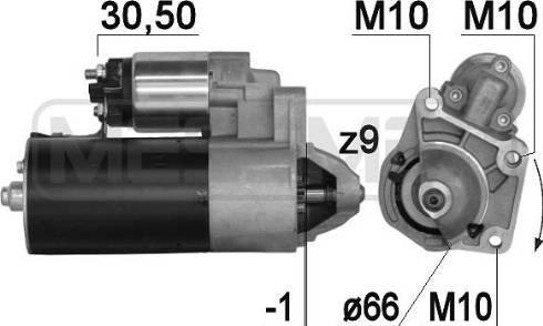 Messmer 220880A - Motorino d'avviamento autozon.pro