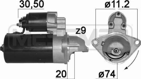 Messmer 220888A - Motorino d'avviamento autozon.pro