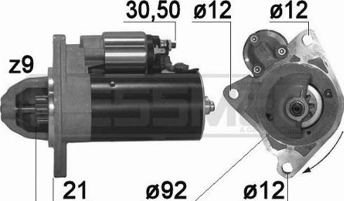 Messmer 220883A - Motorino d'avviamento autozon.pro