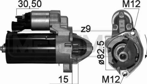 Messmer 220870A - Motorino d'avviamento autozon.pro