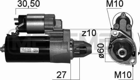 Messmer 220872A - Motorino d'avviamento autozon.pro