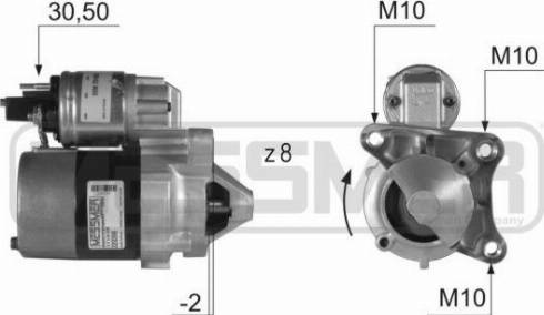 Messmer 220399A - Motorino d'avviamento autozon.pro