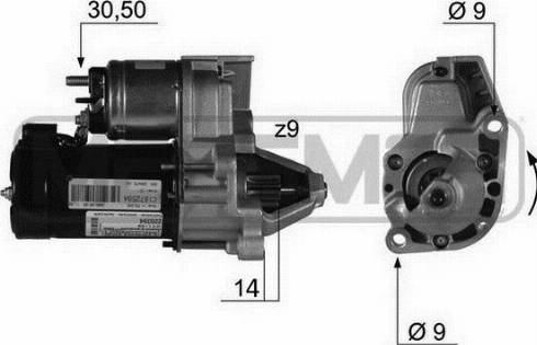 Messmer 220394A - Motorino d'avviamento autozon.pro