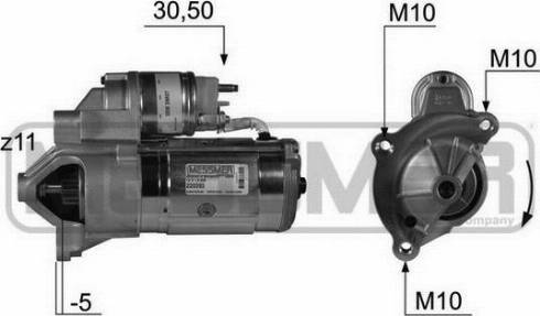 Messmer 220393A - Motorino d'avviamento autozon.pro