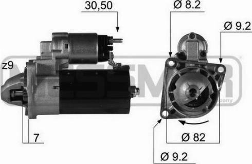 Messmer 220346A - Motorino d'avviamento autozon.pro