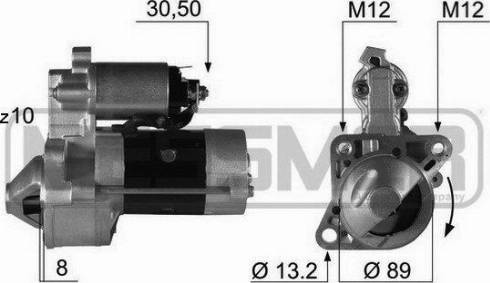 Messmer 220342A - Motorino d'avviamento autozon.pro