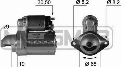 Messmer 220354A - Motorino d'avviamento autozon.pro