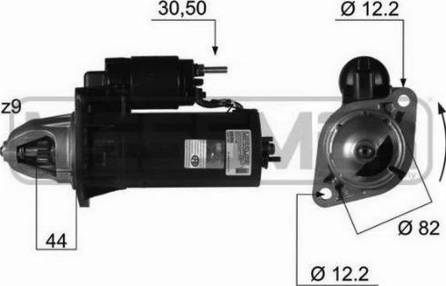 Messmer 220355R - Motorino d'avviamento autozon.pro