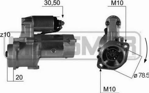 Messmer 220350A - Motorino d'avviamento autozon.pro