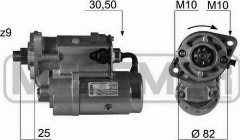 Messmer 220351A - Motorino d'avviamento autozon.pro